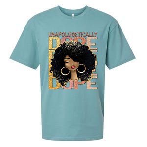 Unapologetically Dope Melanin Afro Queen Black History Month Funny Gift Sueded Cloud Jersey T-Shirt