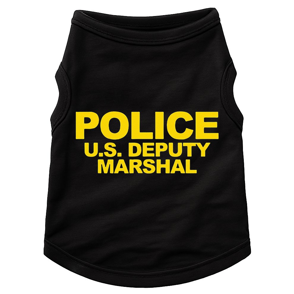 U.S. Deputy Marshal Front & Back Print Law Enforcement Doggie Tank