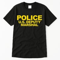 U.S. Deputy Marshal Front & Back Print Law Enforcement Tall T-Shirt