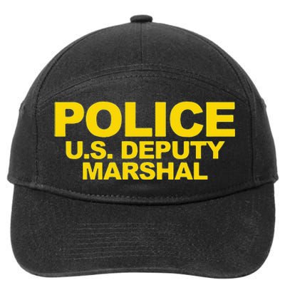 U.S. Deputy Marshal Front & Back Print Law Enforcement 7-Panel Snapback Hat