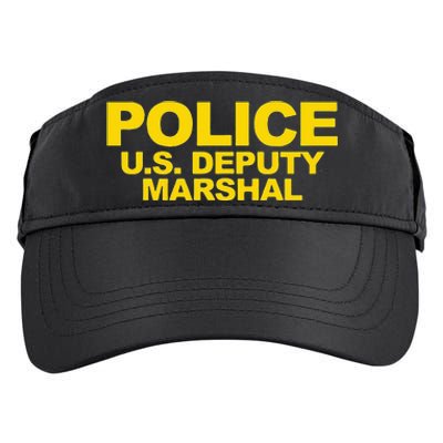 U.S. Deputy Marshal Front & Back Print Law Enforcement Adult Drive Performance Visor