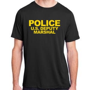 U.S. Deputy Marshal Front & Back Print Law Enforcement Adult ChromaSoft Performance T-Shirt