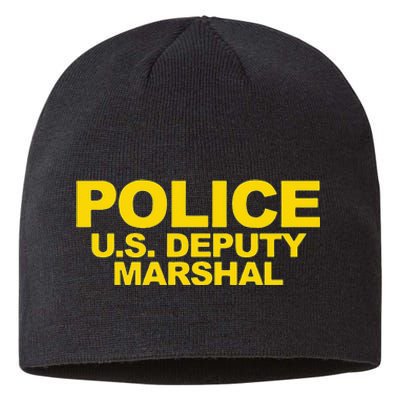 U.S. Deputy Marshal Front & Back Print Law Enforcement Sustainable Beanie