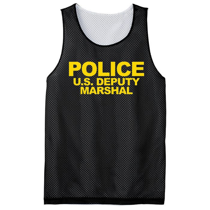 U.S. Deputy Marshal Front & Back Print Law Enforcement Mesh Reversible Basketball Jersey Tank