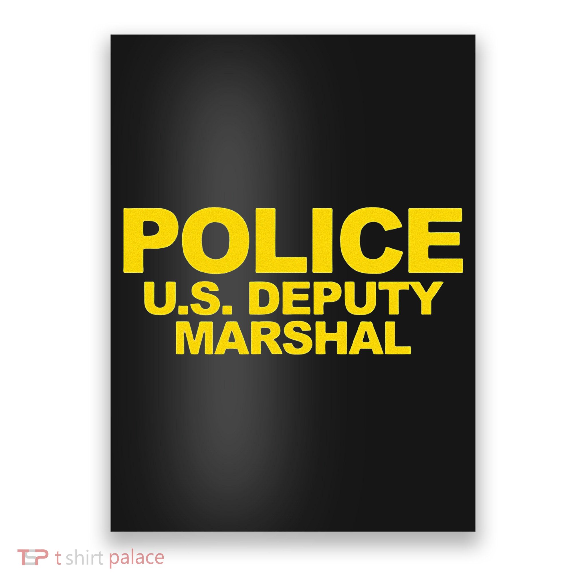 U.S. Deputy Marshal Front & Back Print Law Enforcement Poster