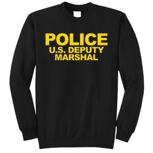 U.S. Deputy Marshal Front & Back Print Law Enforcement Tall Sweatshirt