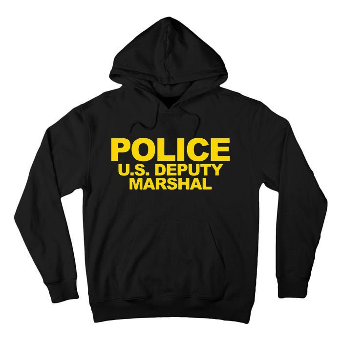 U.S. Deputy Marshal Front & Back Print Law Enforcement Tall Hoodie