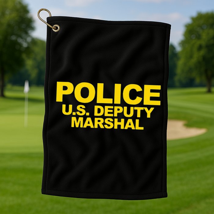 U.S. Deputy Marshal Front & Back Print Law Enforcement Golf Towel