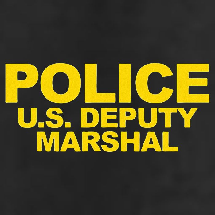 U.S. Deputy Marshal Front & Back Print Law Enforcement Golf Towel