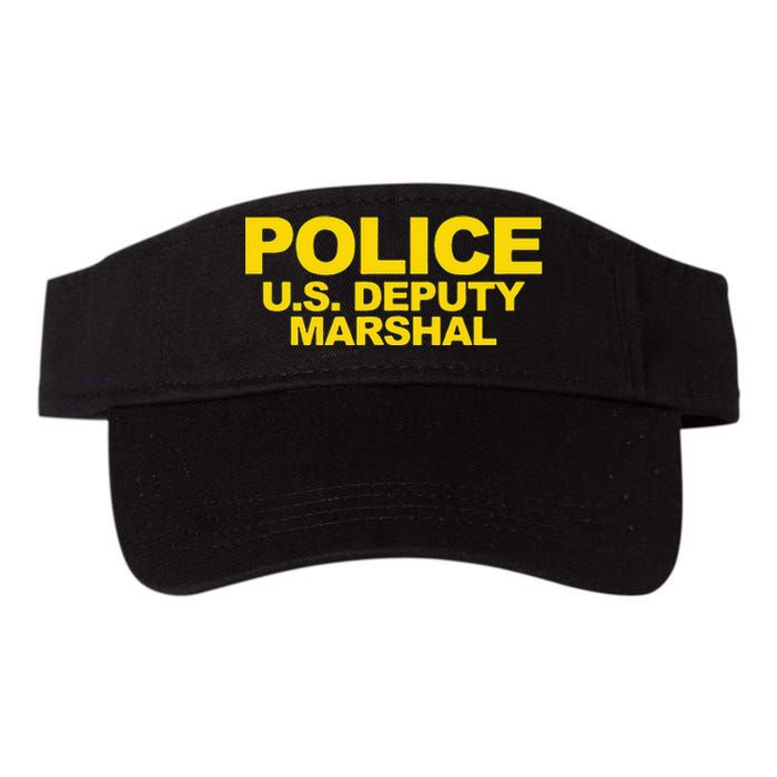 U.S. Deputy Marshal Front & Back Print Law Enforcement Valucap Bio-Washed Visor