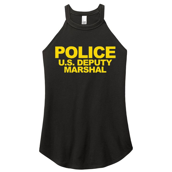 U.S. Deputy Marshal Front & Back Print Law Enforcement Women's Perfect Tri Rocker Tank
