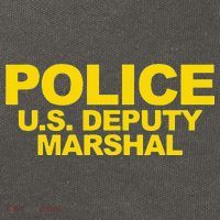 U.S. Deputy Marshal Front & Back Print Law Enforcement Cotton Canvas Backpack