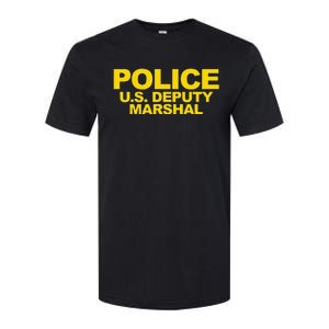 U.S. Deputy Marshal Front & Back Print Law Enforcement Softstyle CVC T-Shirt