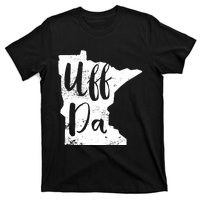 Uff Da Minnesota Map Funny Distressed T-Shirt