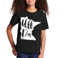 Uff Da Minnesota Map Funny Distressed Kids T-Shirt