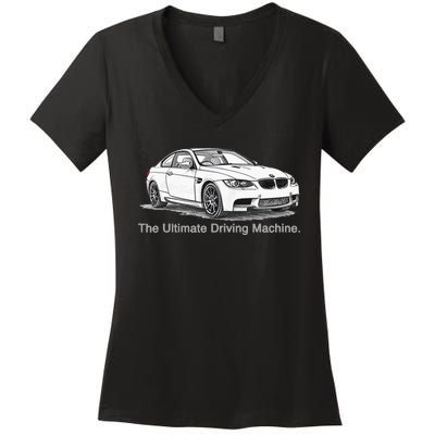 Ultimate Driving Machine Euro E92 Women's V-Neck T-Shirt