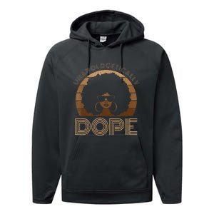 Unapologetically Dope Melanin Afro Queen Black History Month Performance Fleece Hoodie