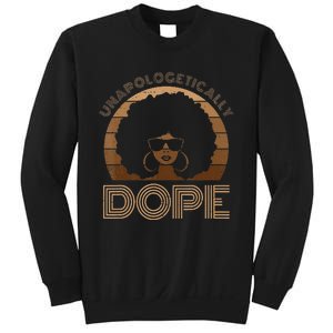 Unapologetically Dope Melanin Afro Queen Black History Month Sweatshirt