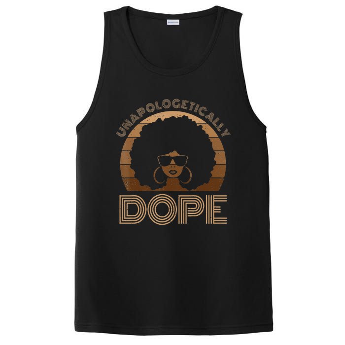 Unapologetically Dope Melanin Afro Queen Black History Month PosiCharge Competitor Tank