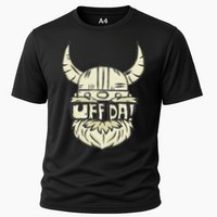 Uff Da Norwegian Quote Scandinavian Helmet Cooling Performance Crew T-Shirt