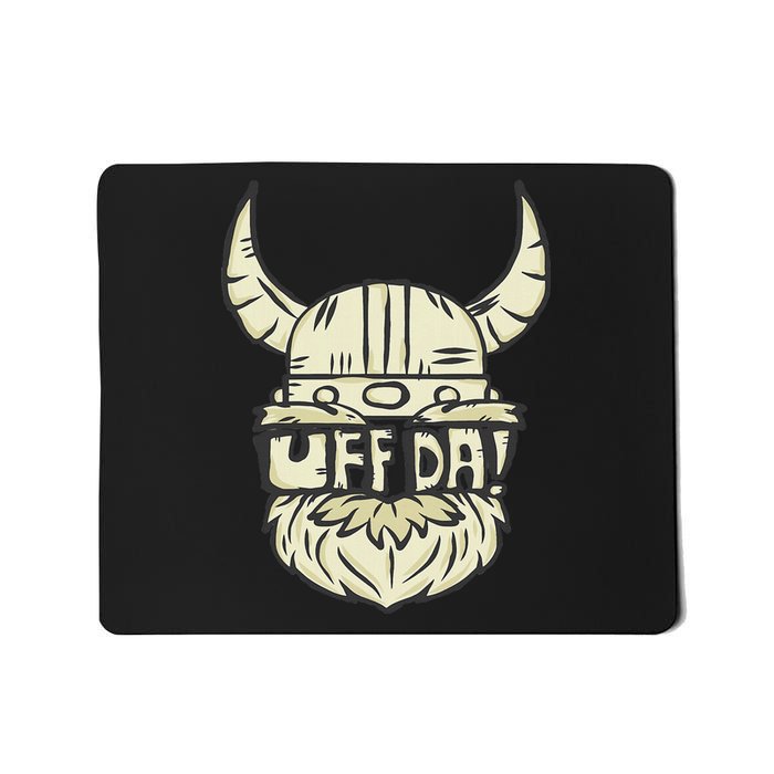 Uff Da Norwegian Quote Scandinavian Helmet Mousepad