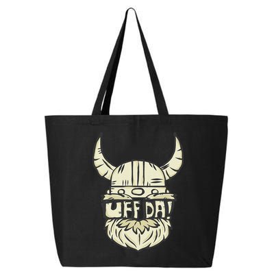 Uff Da Norwegian Quote Scandinavian Helmet 25L Jumbo Tote