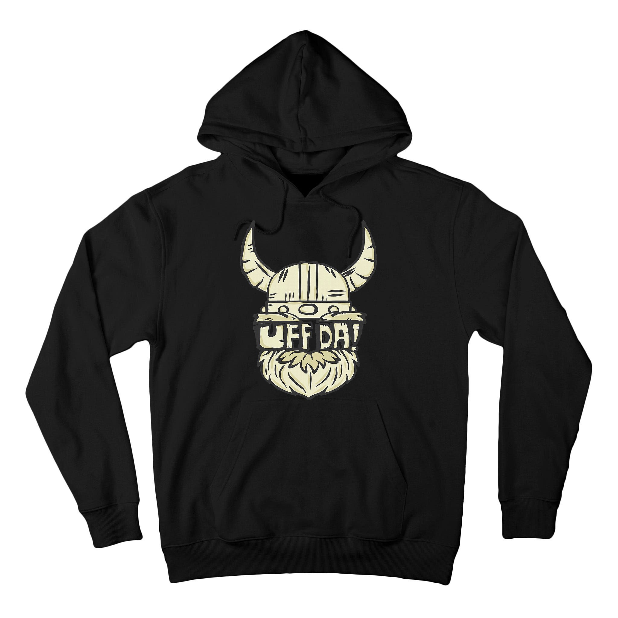 Uff Da Norwegian Quote Scandinavian Helmet Tall Hoodie