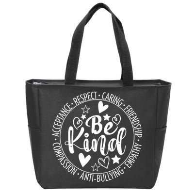 Unity Day No Bullying Orange Anti Bullying Teachers Zip Tote Bag