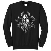 Uff Da Norwegian Quote Scandinavian Viking Helmet Beard Man Sweatshirt