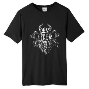 Uff Da Norwegian Quote Scandinavian Viking Helmet Beard Man Tall Fusion ChromaSoft Performance T-Shirt