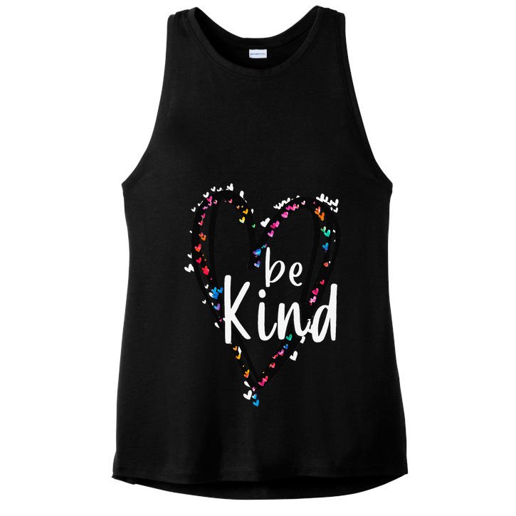 Unity Day Orange Heart Be Kind Anti Bullying Teacher Ladies PosiCharge Tri-Blend Wicking Tank
