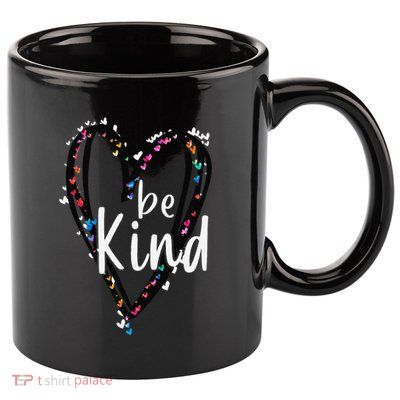Unity Day Orange Heart Be Kind Anti Bullying Teacher 11oz C Handle Ceramic Mug