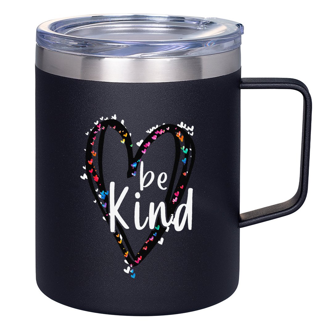 Unity Day Orange Heart Be Kind Anti Bullying Teacher 12oz Stainless Steel Coffee Mug