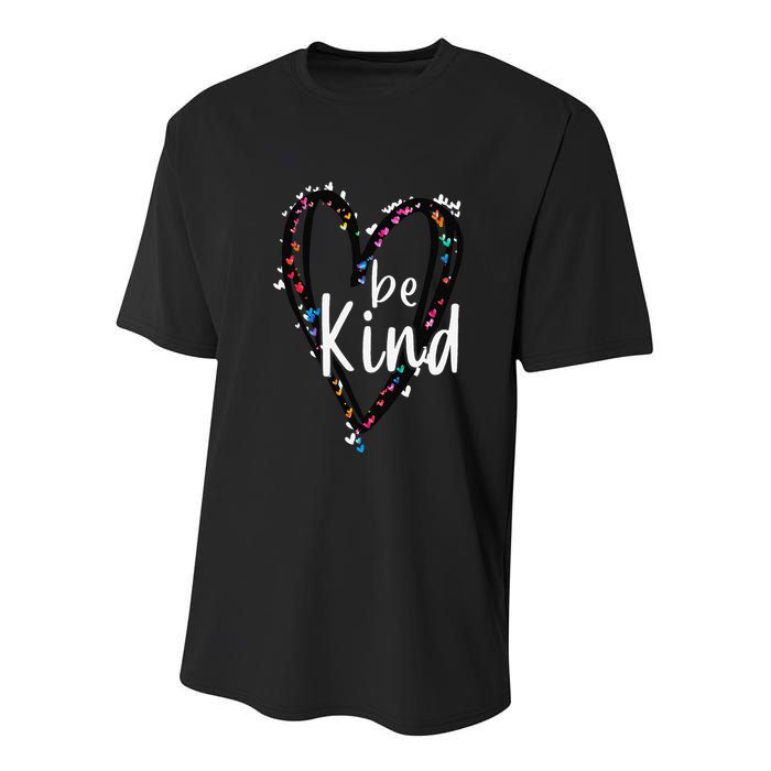 Unity Day Orange Heart Be Kind Anti Bullying Teacher Youth Performance Sprint T-Shirt