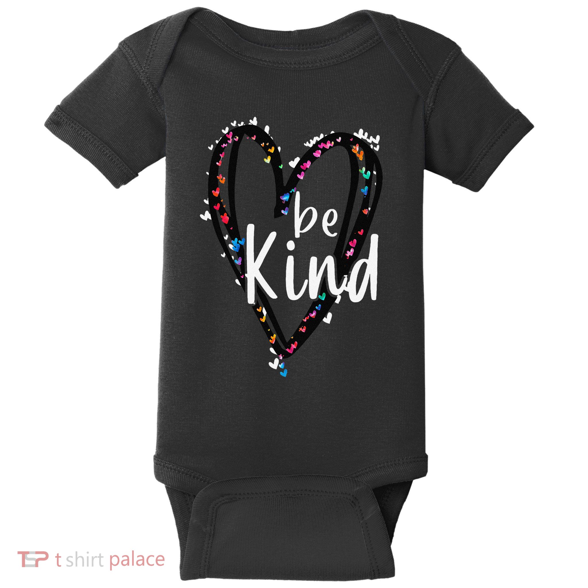 Unity Day Orange Heart Be Kind Anti Bullying Teacher Baby Bodysuit