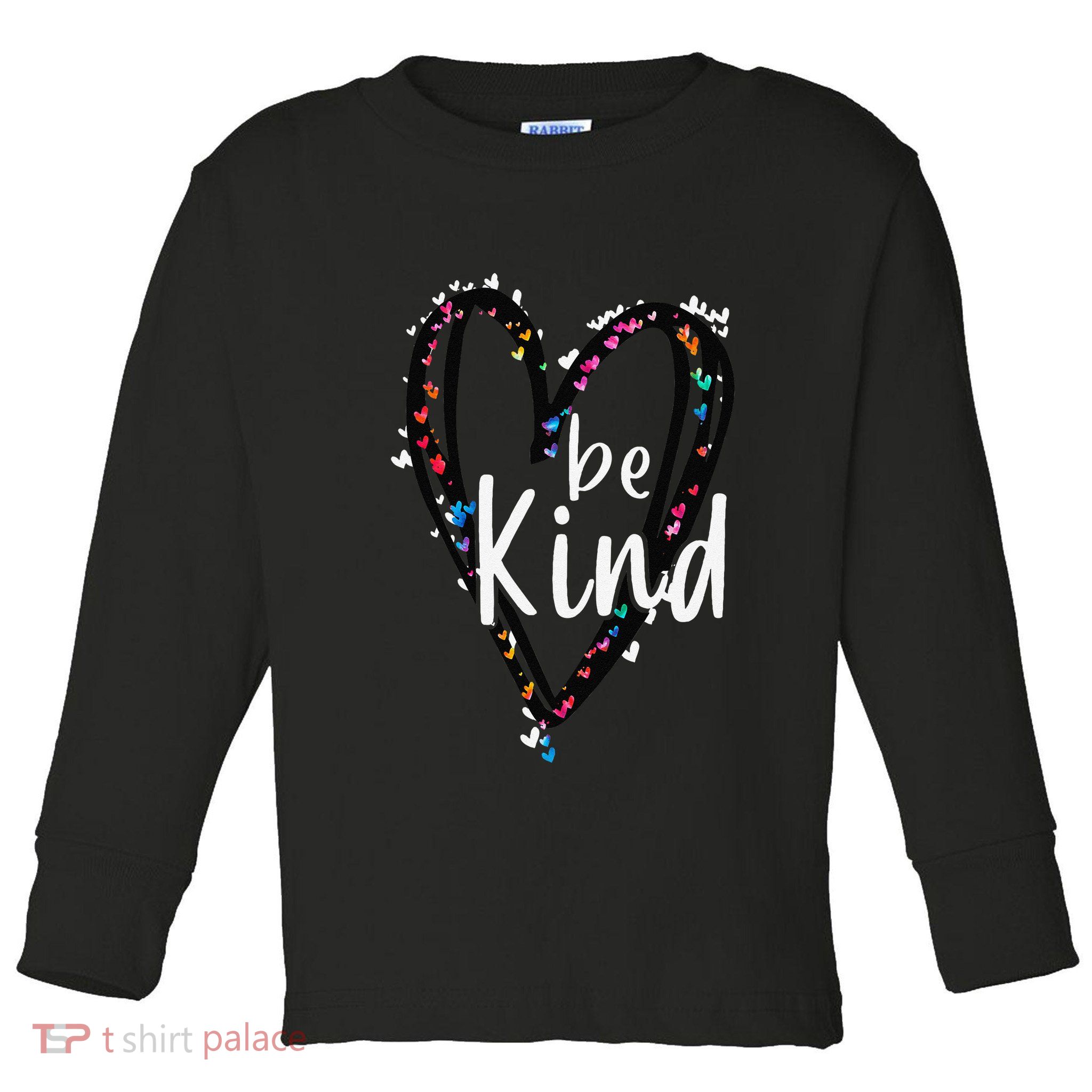 Unity Day Orange Heart Be Kind Anti Bullying Teacher Toddler Long Sleeve Shirt