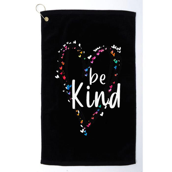 Unity Day Orange Heart Be Kind Anti Bullying Teacher Golf Towel