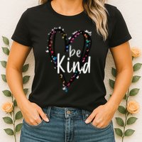 Unity Day Orange Heart Be Kind Anti Bullying Teacher Womens T-Shirt