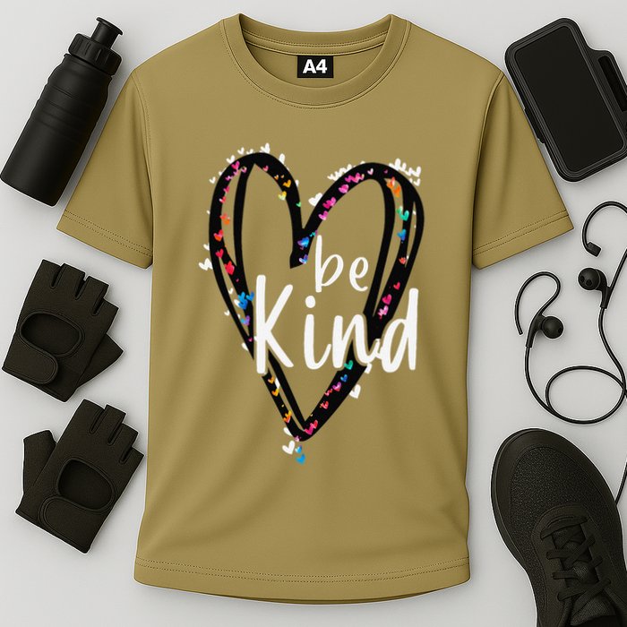 Unity Day Orange Heart Be Kind Anti Bullying Teacher Cooling Performance Crew T-Shirt