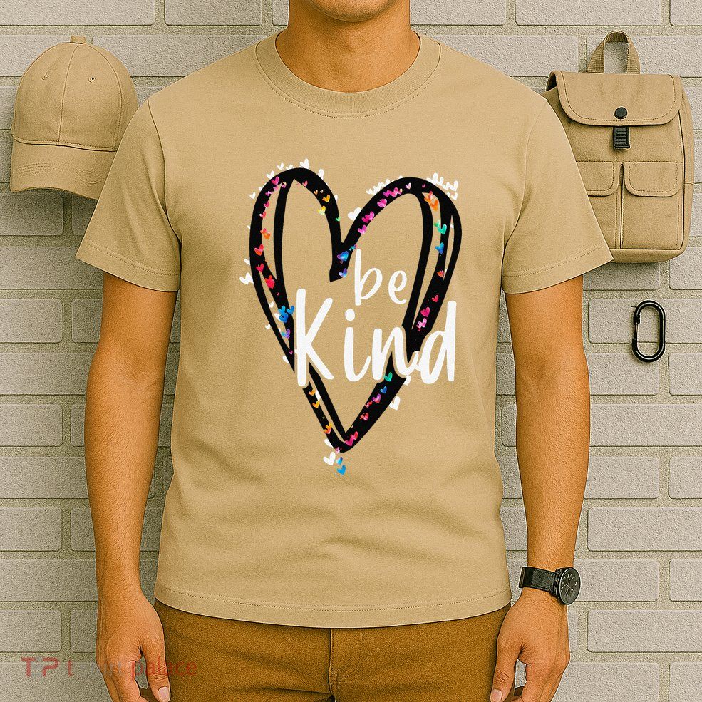 Unity Day Orange Heart Be Kind Anti Bullying Teacher T-Shirt