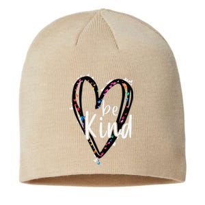 Unity Day Orange Heart Be Kind Anti Bullying Teacher Sustainable Beanie