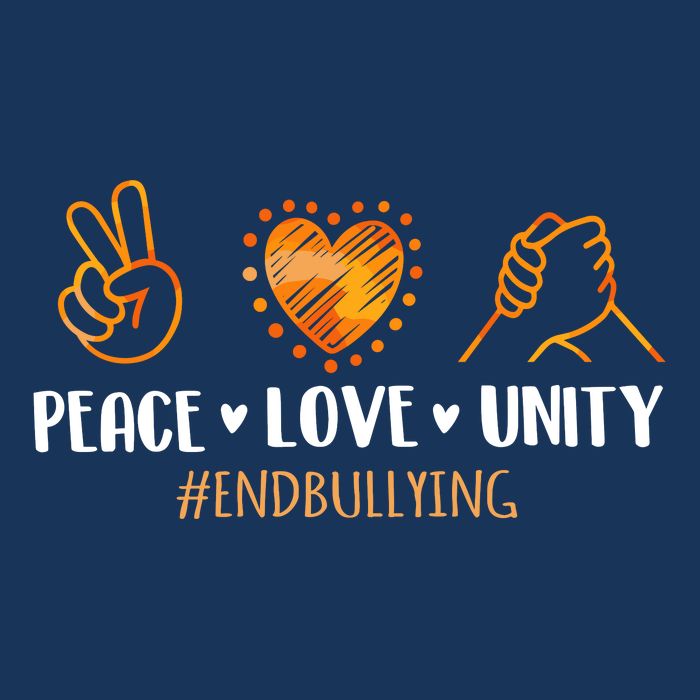Unity Day Orange Peace Love Unity End Bullying Kindness 16 in Basic Backpack