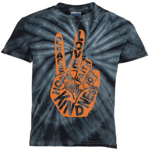 Unity Day Orange Anti Bullying Peace Love Unity Kids Tie-Dye T-Shirt