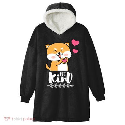 Unity Day Orange Dog Be Kind Anti Bullying Gift And Be Kind Hooded Wearable Blanket