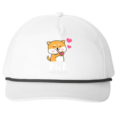 Unity Day Orange Dog Be Kind Anti Bullying Gift And Be Kind Snapback Five-Panel Rope Hat