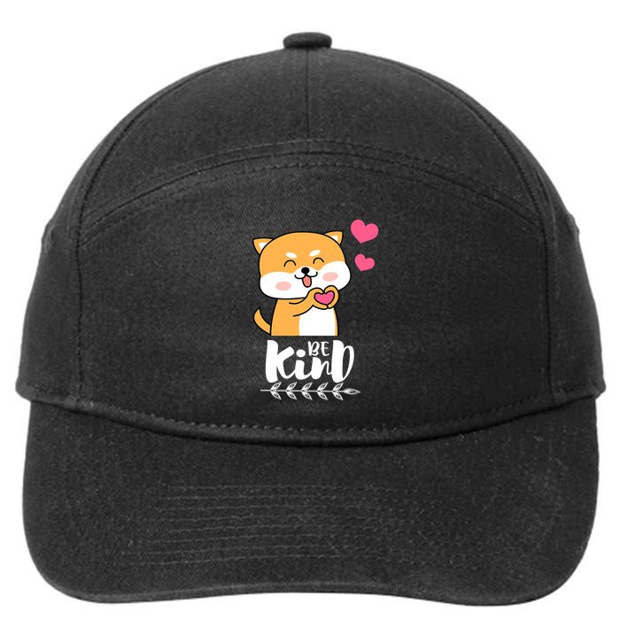Unity Day Orange Dog Be Kind Anti Bullying Gift And Be Kind 7-Panel Snapback Hat