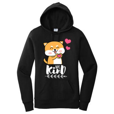 Unity Day Orange Dog Be Kind Anti Bullying Gift And Be Kind Women's Pullover Hoodie
