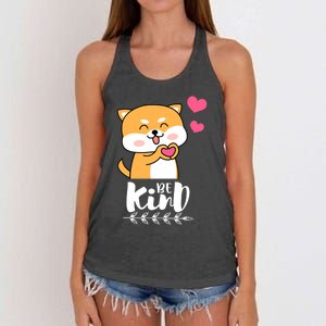 Unity Day Orange Dog Be Kind Anti Bullying Gift And Be Kind Women's Knotted Racerback Tank