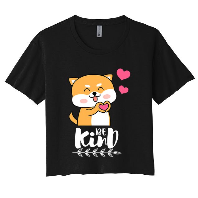 Unity Day Orange Dog Be Kind Anti Bullying Gift And Be Kind Women's Crop Top Tee
