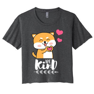 Unity Day Orange Dog Be Kind Anti Bullying Gift And Be Kind Women's Crop Top Tee